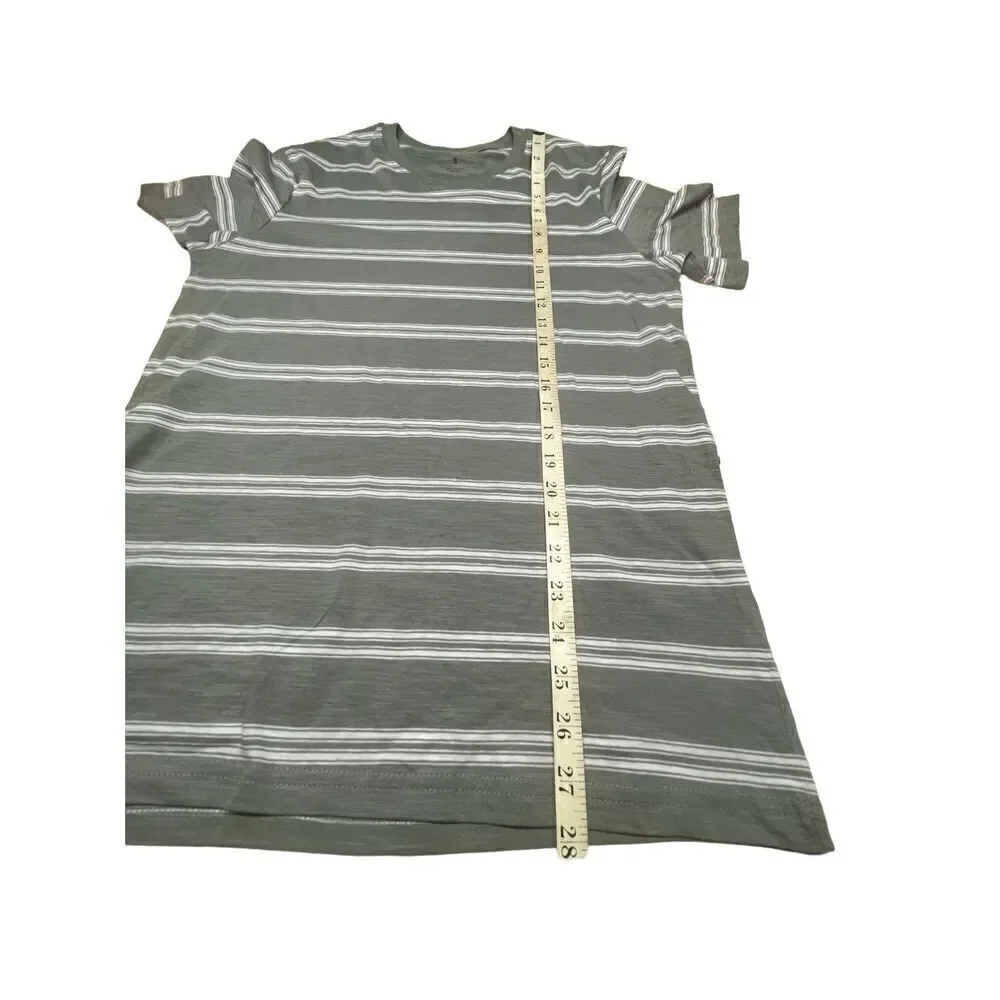 Sonoma Men’s Grey Stripped Tee Shirt Sz S NWT